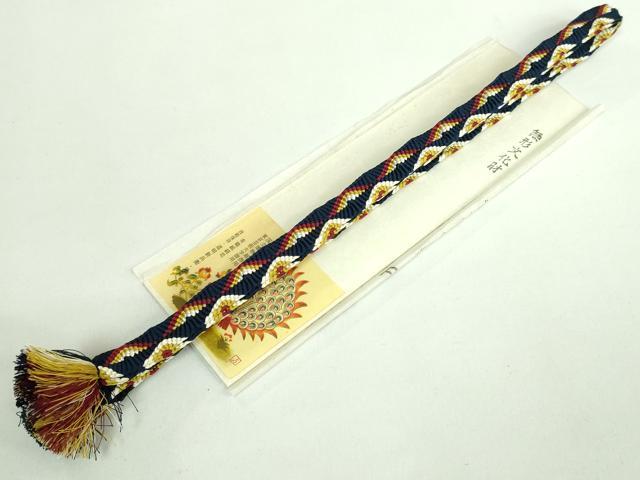 平和屋本店○極上 有職組紐道明 帯締め 唐組 遠山 宮内庁御用 国立