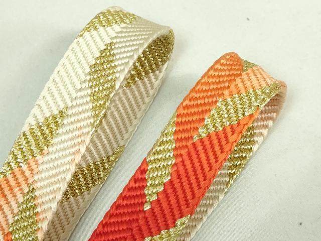 有職組紐道明　帯締め　唐組　　金糸　宮内庁御用　逸品　未使用 平和屋本店□極上 有職組紐道明 帯締め 笹浪組 金糸 宮内庁御用 国立