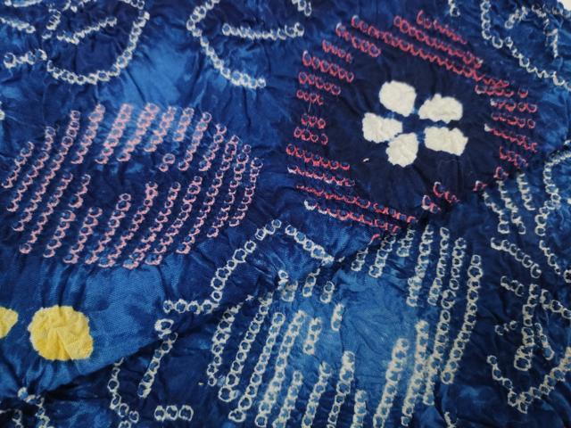 平和屋本店□極上 夏物 浴衣 有松鳴海絞り 反物 着尺 湯のし前