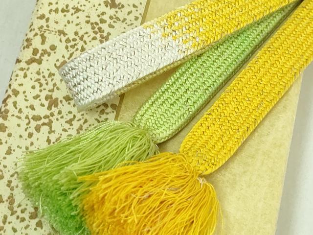 平和屋本店●極上　有職組紐道明　帯締め　高麗組　金糸　宮内庁御用　国立博物館御用　東京芸術大学御用　逸品　DZAA11553kh6