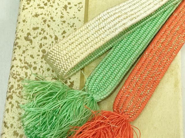 平和屋本店●極上　有職組紐道明　帯締め　高麗組　金糸　宮内庁御用　国立博物館御用　東京芸術大学御用　逸品　DZAA11554kh6