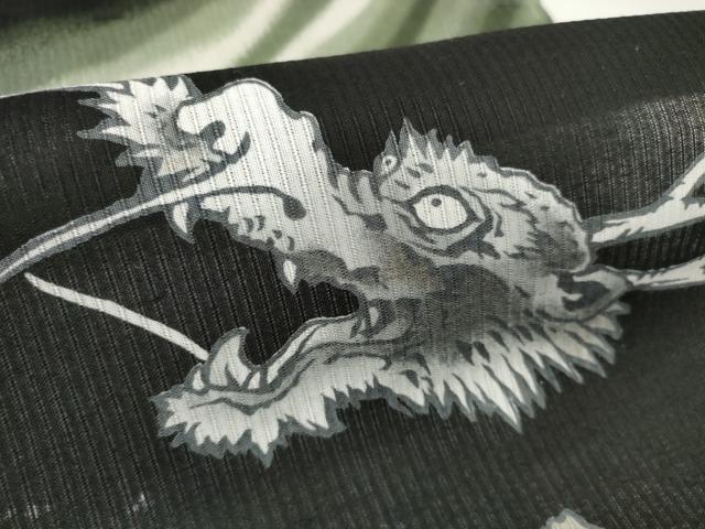 平和屋本店●極上　男性　夏物　浴衣　反物　着尺　龍　キングサイズ　綿　逸品　未使用　DZAA11685kh6_3