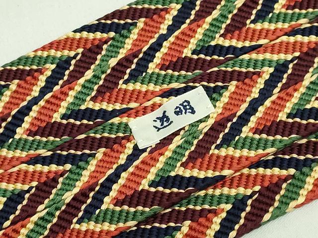 平和屋本店●極上　有職組紐道明　帯締め　笹浪組　法隆寺　宮内庁御用　国立博物館御用　東京芸術大学御用　逸品　DZAA11698kh6