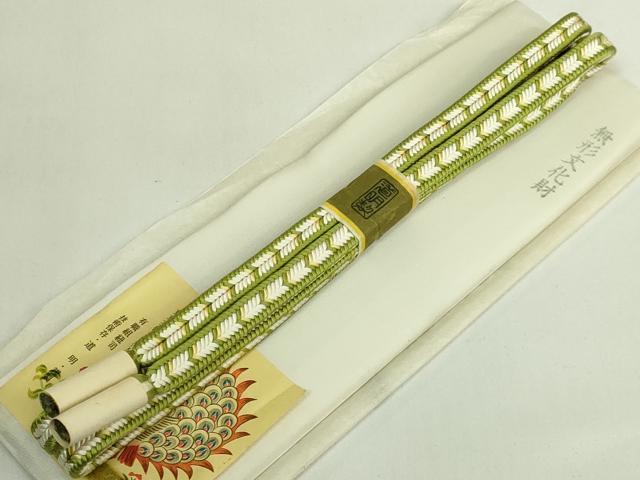 平和屋着物●極上　有職組紐道明　帯締め　冠組　宮内庁御用　国立博物館御用　東京芸術大学御用　逸品　未使用　DZAA11862kh6_6