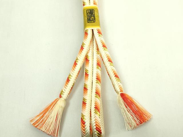 平和屋着物●極上　有職組紐道明　帯締め　奈良組　丸胡蝶　金糸　宮内庁御用　国立博物館御用 東京芸術大学御用 逸品 未使用 DZAA11973kh6_4