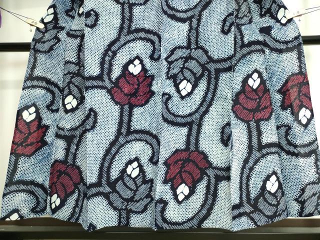 平和屋着物∴極上　夏物　浴衣　有松鳴海絞り　花唐草文　綿　逸品　DZAA20151kh5 平和屋着物∴極上 夏物 浴衣 有松鳴海絞り 亀甲文 綿 逸品 DZAB3254kh6