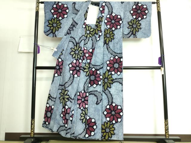 eふれんず◇有松鳴海絞り 夏物 浴衣 舞花文 綿◇am1148 eふれんず