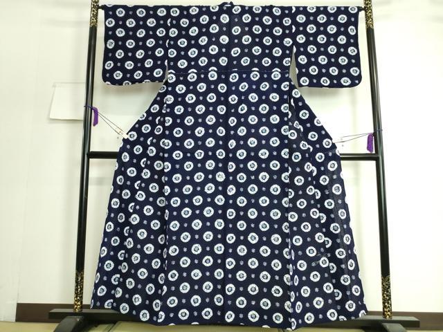 平和屋本店■極上　夏物　浴衣　有松鳴海絞り　丸文　綿　逸品　DZAA20177kh5