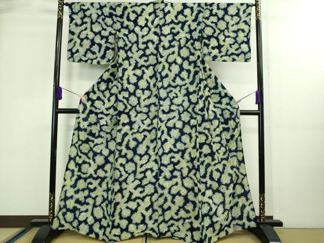 平和屋本店■極上　夏物　浴衣　有松鳴海絞り　抽象文様　綿　逸品　DZAA20210kh5