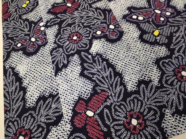 平和屋本店■極上　夏物　浴衣　有松鳴海絞り　舞蝶花文　綿　逸品　DZAA20220kh5