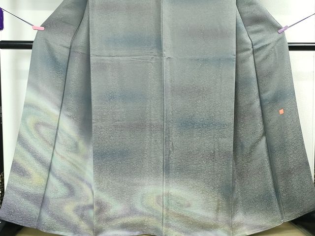 平和屋本店■極上　久保田一竹　幻の辻が花　訪問着　笹鳥地紋　暈し染め　金通し地　健勝苑扱い　逸品　DZAA2199kh4 訪問着