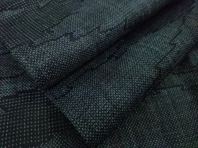 平和屋本店■極上　夏物　重要無形文化財　本場宮古上布　苧麻　霞文　逸品　DZAA2206kh4