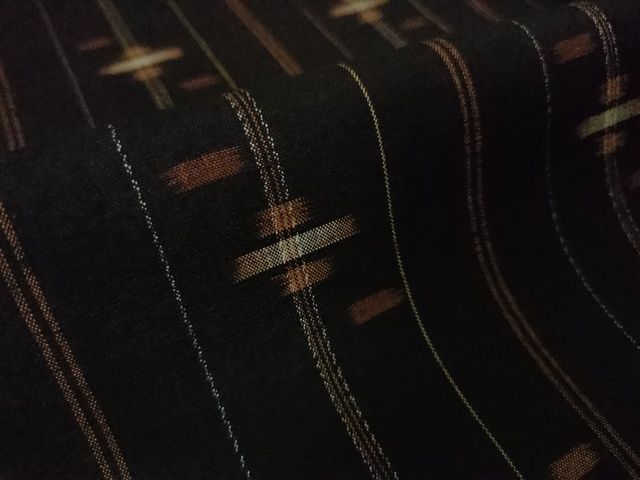 平和屋本店□極上 国指定重要無形文化財 本場久米島紬 山城