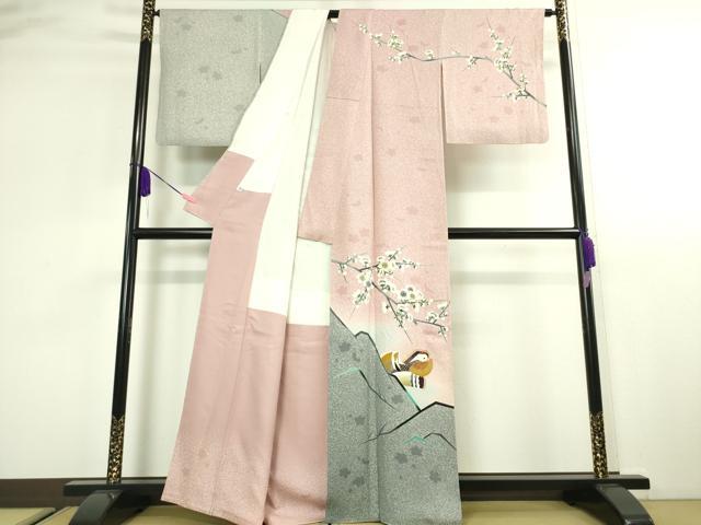 平和屋本店□極上 人間国宝 羽田登喜男 TOKIOetTOKI 訪問着 鴛鴦梅文 暈