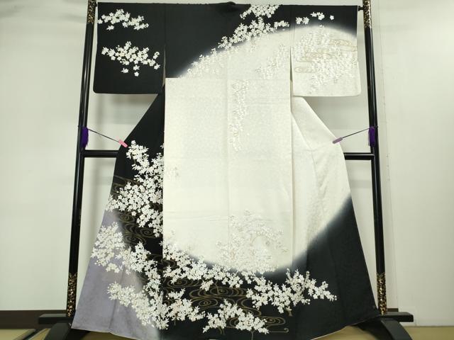 平和屋本店□極上 訪問着 総刺繍 駒刺繍 裏菊 逸品 DZAA6041kh5
