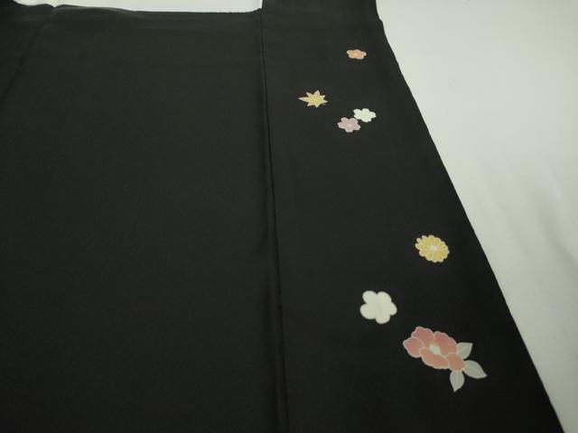 平和屋本店□極上 訪問着 駒刺繍 吉祥花文 暈し染め 鬼