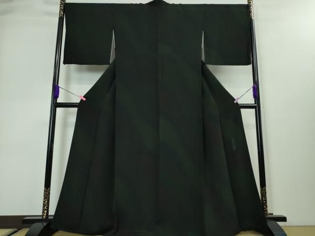 平和屋着物●極上　前田仁仙　仁仙更紗　小紋　暈し染め　鬼しぼ縮緬　さが美扱い　逸品　DZAA3184kh6