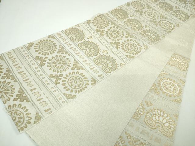 平和屋本店□極上 1854年創業 帯屋捨松 六通柄袋帯 吉祥横