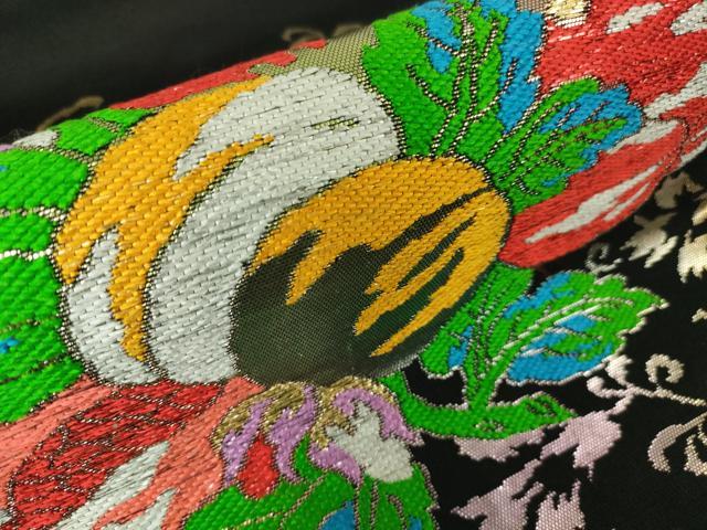 平和屋着物□極上 夏物 1854年創業 帯屋捨松 八寸名古屋帯 格子