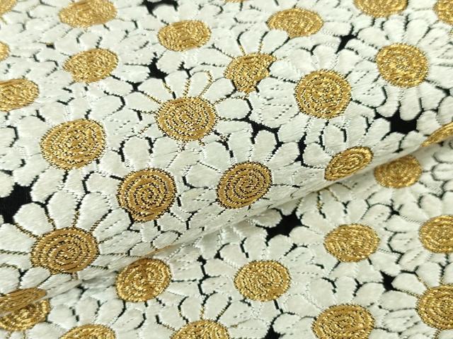 平和屋本店□極上 西陣 河合美術織物謹製 六通柄袋帯 唐織 唐草