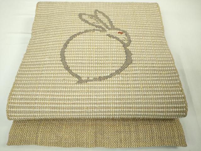 平和屋本店□極上 夏物 西陣 老舗 渡文謹製 手織 真綿紬 八寸