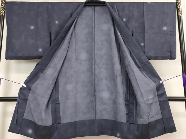 平和屋着物■極上　道中着　ロング丈　紬地　遠山文　上代48万　逸品　未使用　CYAA3633s5 平和屋着物□極上 道中着 ロング丈 紬地 遠山文 上代48万 逸品 未使用