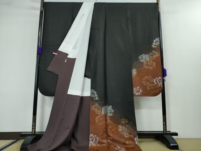 平和屋本店□希少 キモノデザイナー 斉藤上太郎 振袖・長襦袢(袷