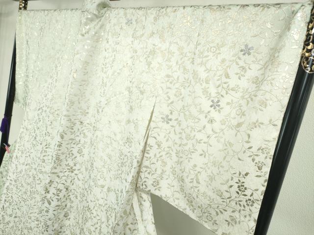 平和屋本店■極上　訪問着　トールサイズ　花唐草文　暈し染め　金銀彩　反端付き　逸品　未使用　DZAA3419kh5_2