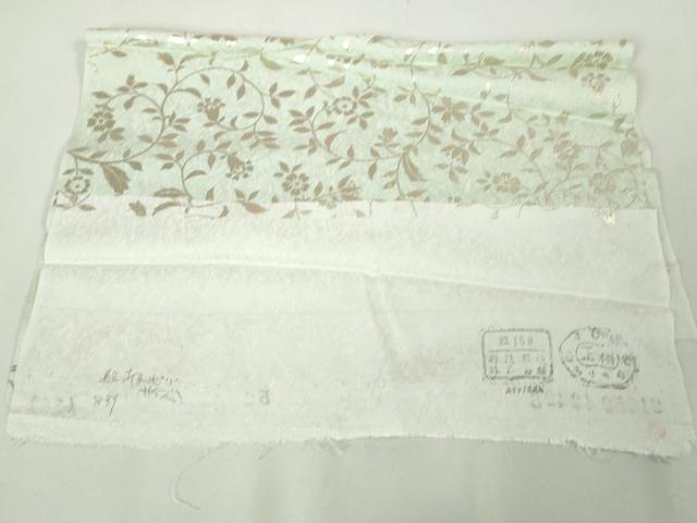 平和屋本店■極上　訪問着　トールサイズ　花唐草文　暈し染め　金銀彩　反端付き　逸品　未使用　DZAA3419kh5_8