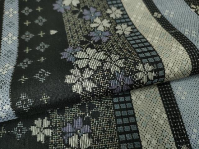 平和屋本店□極上 本場大島紬 優色大島 大島紬美幸 窪田織物謹製 9 
