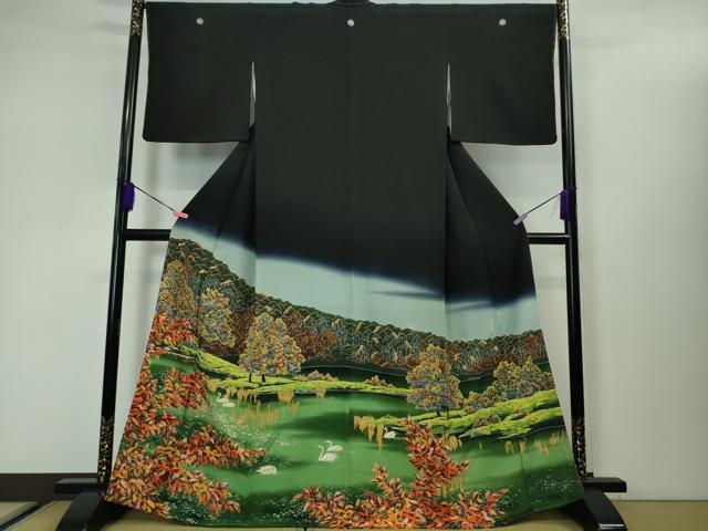 染繍美術 ファッション 野口眞造・大彦二代目 黒留袖