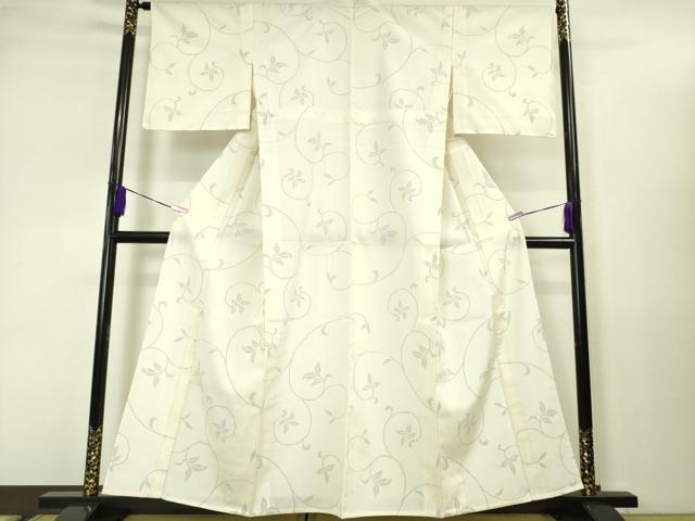 平和屋本店▽極上　本塩沢　単衣　110亀甲　唐草文　逸品　未使用　DZAA3488kh5_1