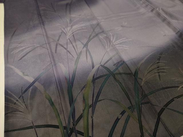 平和屋本店▽極上 訪問着 無双 紗×絽 友禅 作家物 飛風高原 暈し染め