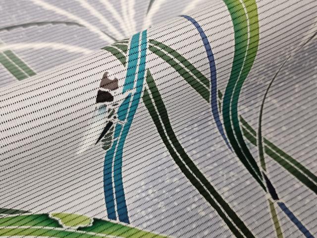 平和屋本店▽極上 訪問着 無双 紗×絽 友禅 作家物 飛風高原 暈し染め