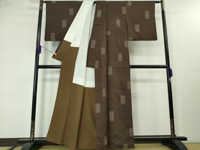 平和屋本店■希少 本場結城紬 重要無形文化財 池田重子コレクション  奥順謹製 緯絣 石川五男作 憲法色地 鑑定証・証紙付 逸品 DZAA3722kh5_2