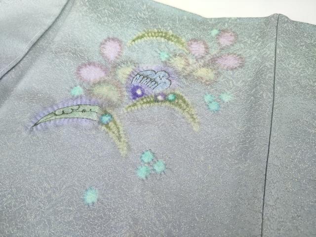 平和屋本店□極上 久保田一竹 幻の辻が花 訪問着 草花地紋 暈