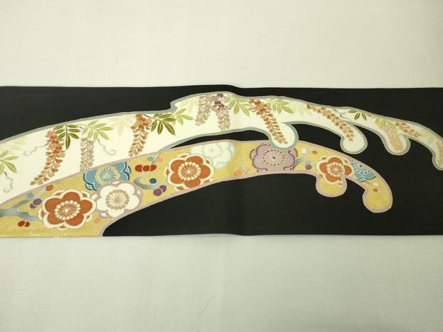平和屋着物□極上 染司よしおか 五代目 吉岡幸雄 塩瀬 九寸名古屋帯