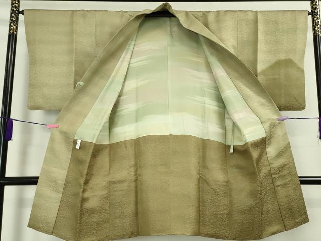 平和屋本店□極上 久保田一竹 幻の辻が花 道中着 ロング丈 単