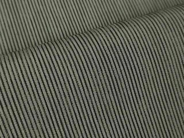 平和屋本店○極上 ジャパンオートクチュール 渡辺雪三郎 お召 縞 逸品