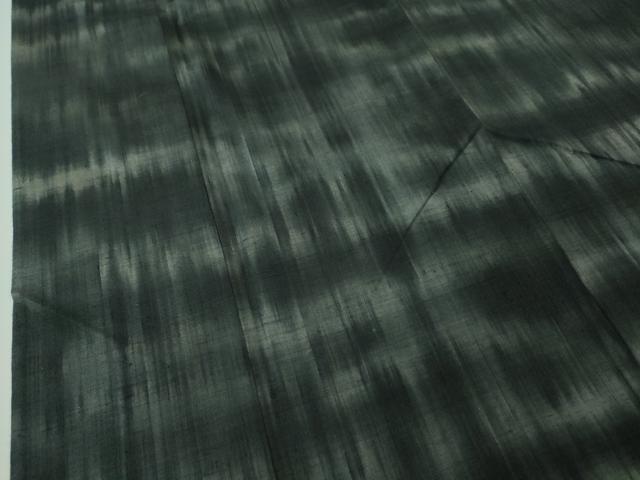 平和屋本店▽極上　本場結城紬　重要無形文化財　単衣　霞文　高島屋扱い　逸品　DZAA3874kh5