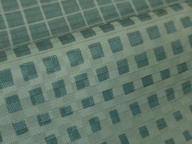 平和屋本店■希少　お召　苔里衣　かつやま織物謹製　極細柄紋織　あけぼの繭　証紙付き　逸品　DZAA3930kh5