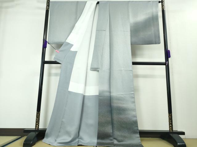 平和屋本店□極上 久保田一竹 幻の辻が花 訪問着 霞山文 葵唐草地紋 暈