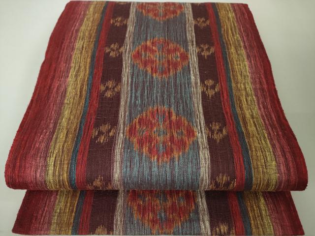 平和屋本店■極上　京都祇園の老舗　ぎをん齋藤　両面　全通柄袋帯　すくい織　花間道　たとう紙付き　逸品　DZAA3995kh5 平和屋本店□極上 京都祇園の老舗 ぎをん齋藤 両面 全通柄袋帯