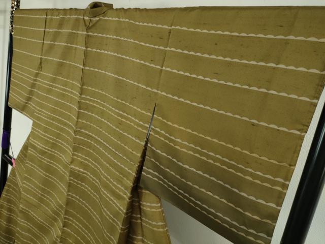 平和屋本店■極上　二代目 川村久太郎　石川県指定無形文化財　牛首紬　白山工房　手織り　訪問着　証紙付き　逸品　DZAA4088kh5 平和屋本店□極上 二代目 川村久太郎 石川県指定無形文化財 牛首紬