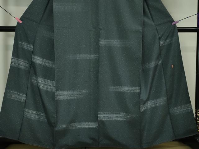 平和屋本店□極上 石川県指定無形文化財 牛首紬 白山工房 手織 訪問着