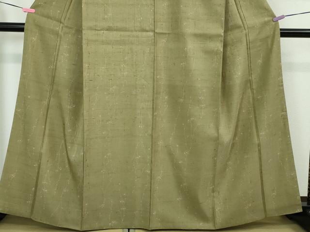 平和屋本店■極上　染織の名門　しょうざん  生紬　枝花文　証紙付き　逸品　DZAA4097kh5 平和屋本店□極上 染織の名門 しょうざん 生紬 枝花文 証紙付き