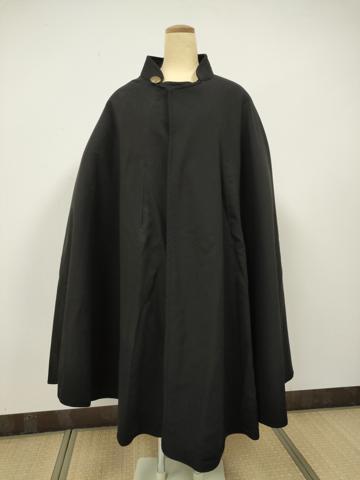 平和屋本店■希少 男性 トンビコート 和装コート 黒地 逸品 DZAA4107kh5 和装コート