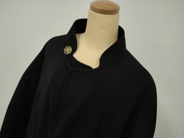 平和屋本店■希少　男性　トンビコート　和装コート　黒地　逸品　DZAA4107kh5 和装コート