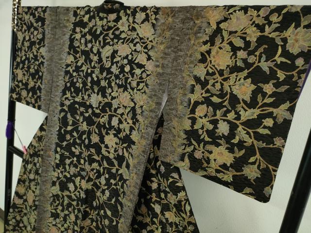 平和屋本店□極上 中国三大刺繍 スワトウ刺繍 汕頭刺繍 訪問着 更紗