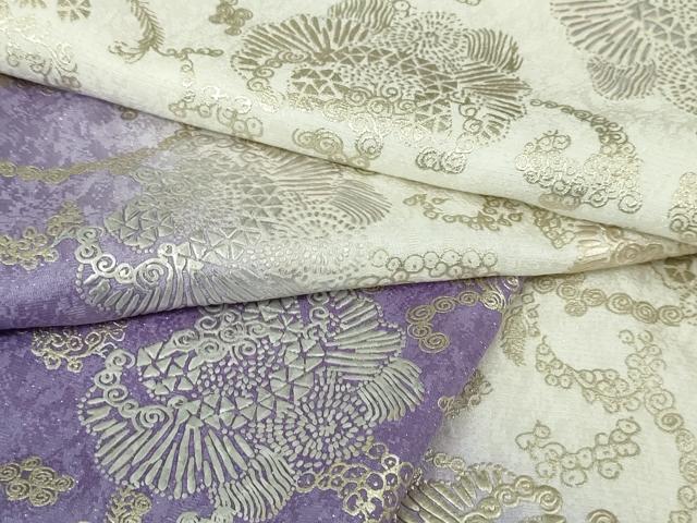 平和屋本店□極上 訪問着 花唐草文 暈し染め 金銀彩 逸品 DZAA4220kh5